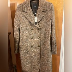 Talbots | Leopard Coat | Plus Size 18 | 80% Wool